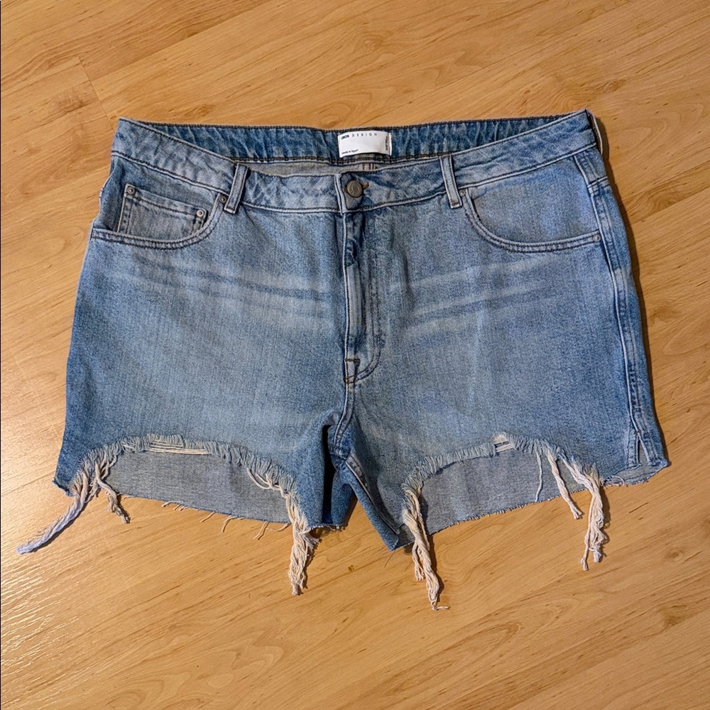 NWOT ASOS Men’s Light Blue Distressed Jean Shorts